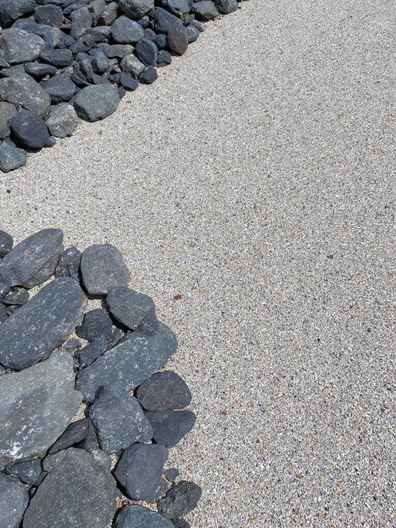 layering gravel and stone