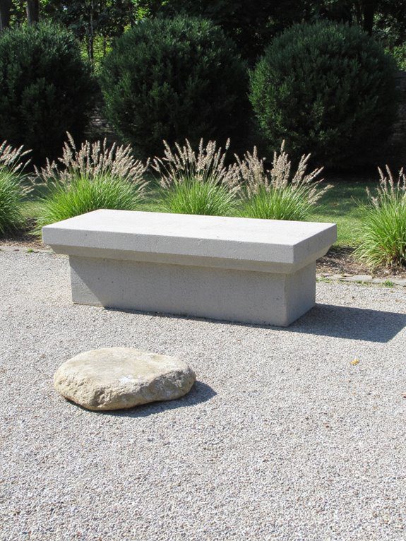 minimalist art garden focal points