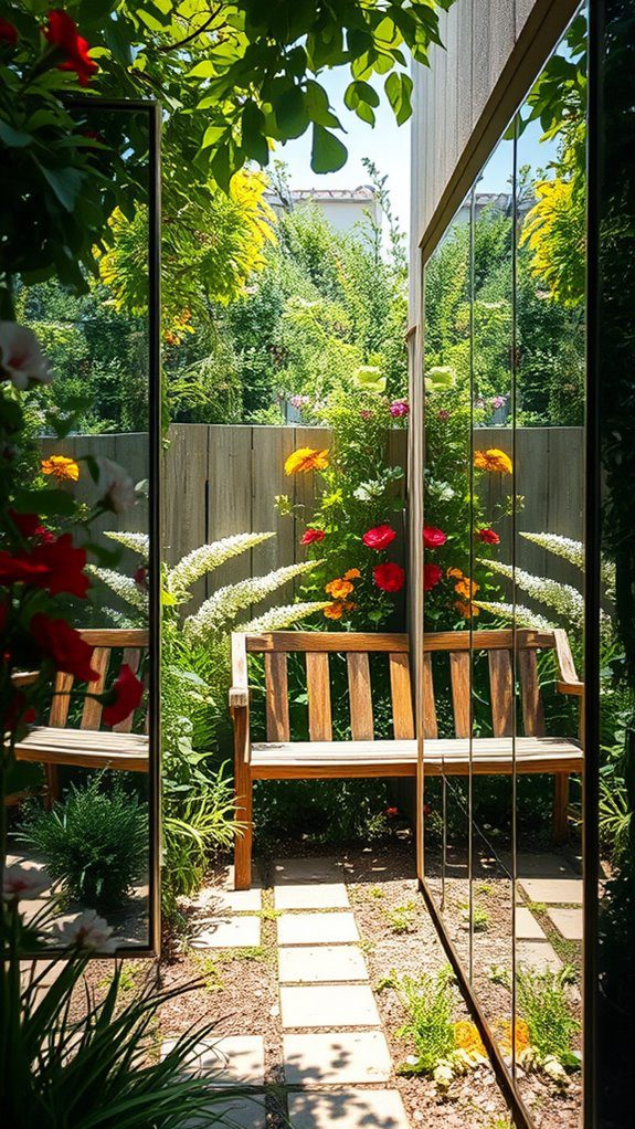 mirrors create spatial illusions