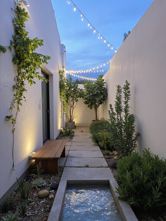 modern tiny courtyard oasis