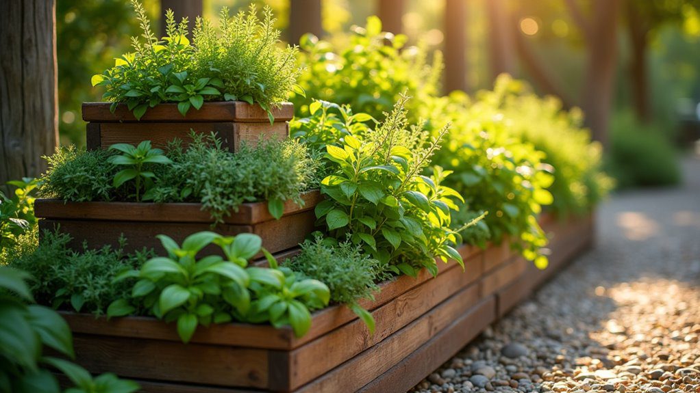 multi level herb garden