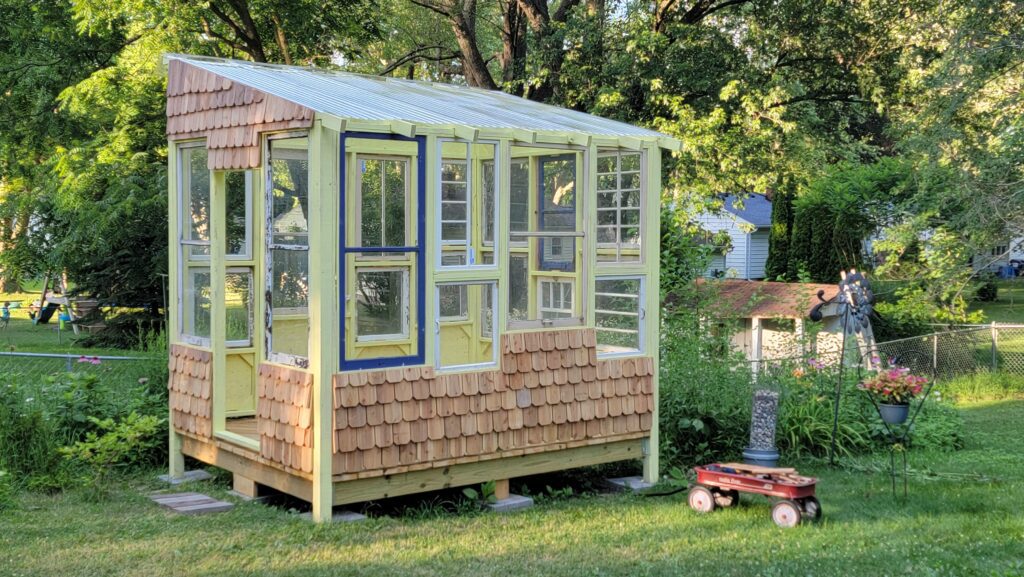 My upcycled window greenhouse built spring 22 v0 c2q7jaorymma1