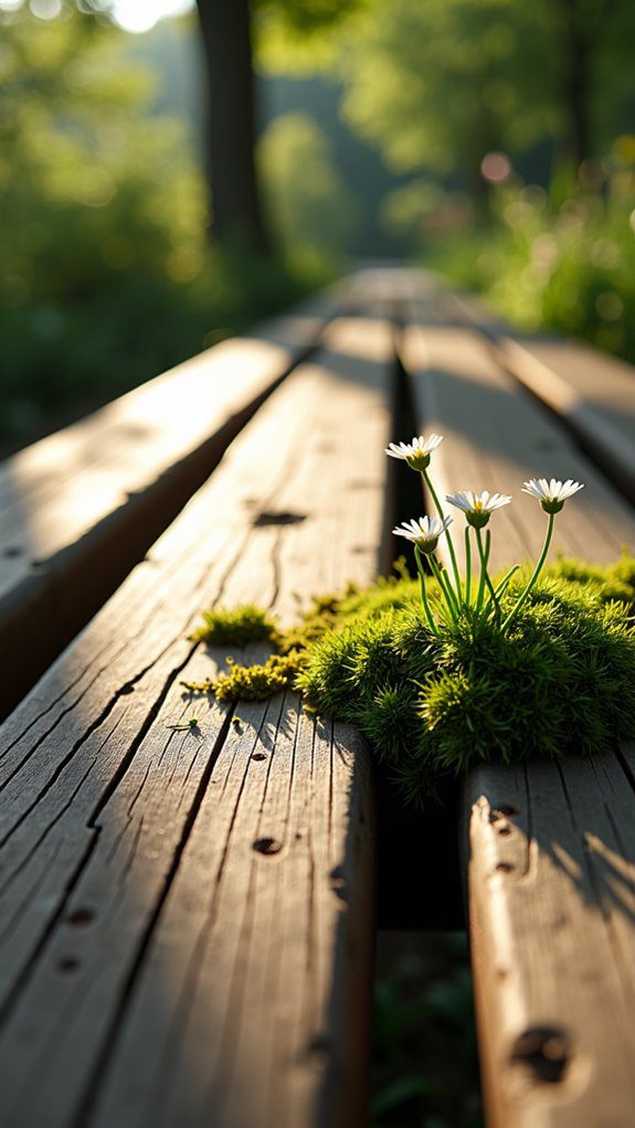 natural flowing shapes formed