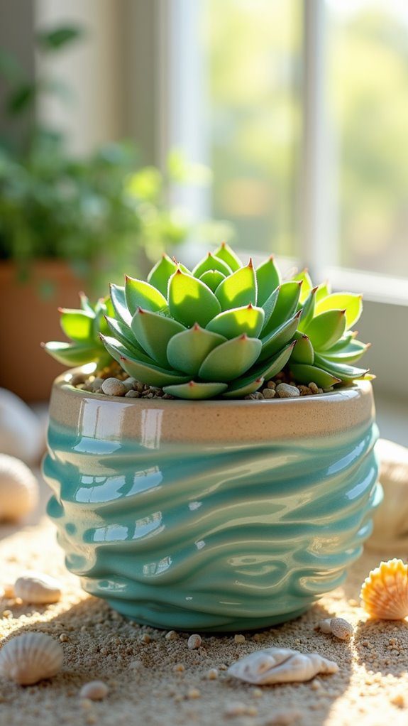 ocean themed miniature garden