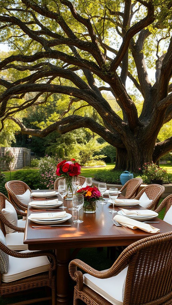 outdoor dining space design