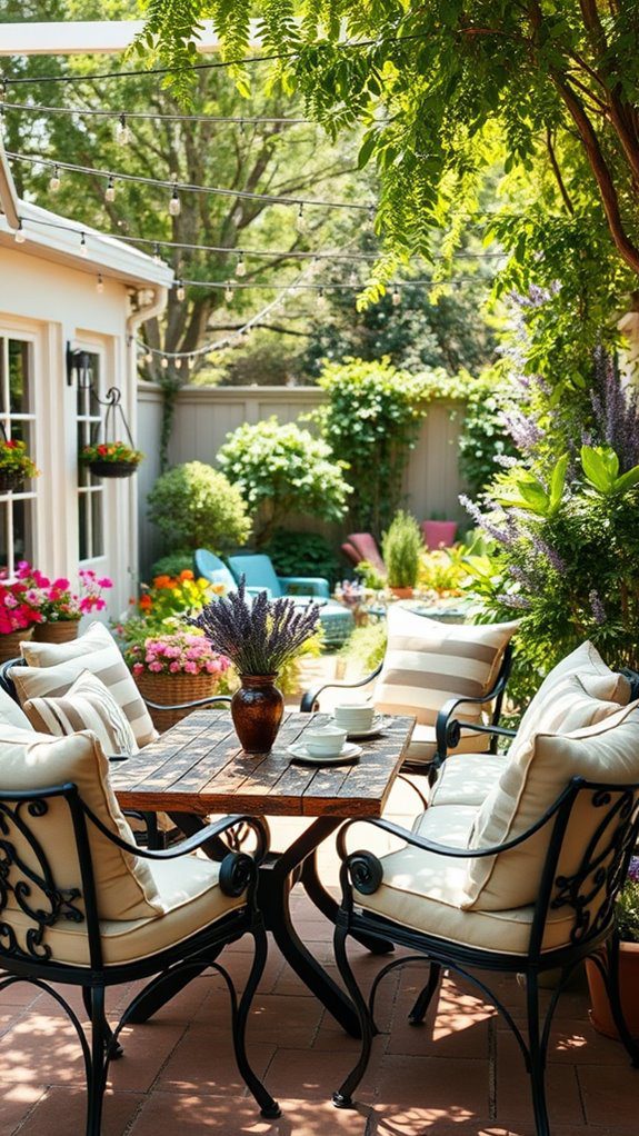 patio seating area design