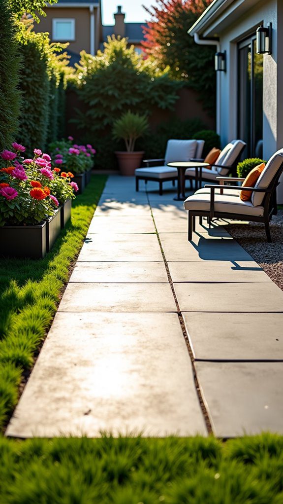 pour and finish concrete