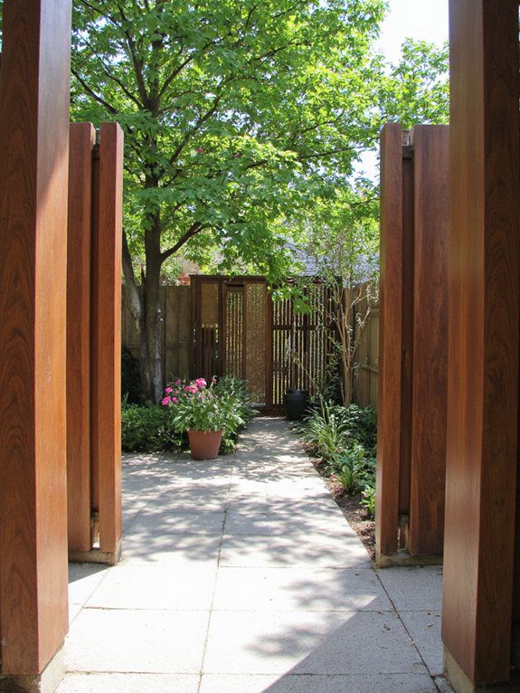 privacy enhancements for courtyards