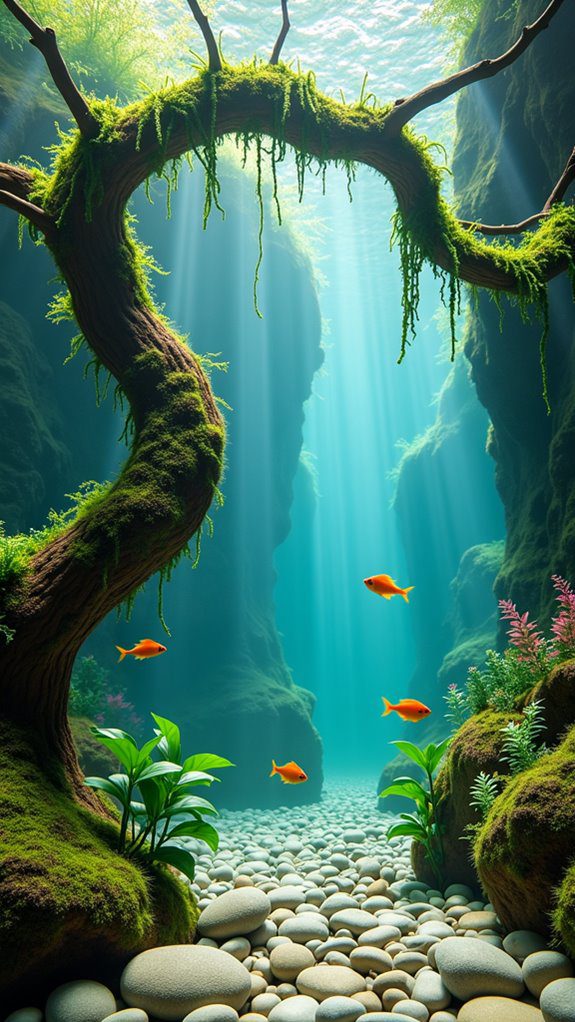 rustic elegance in aquascaping