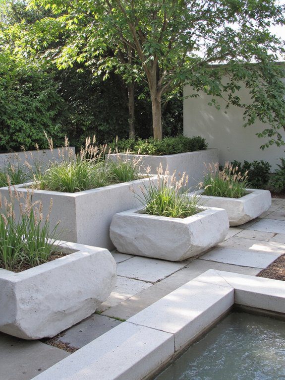 sculptural elements enhance minimalism