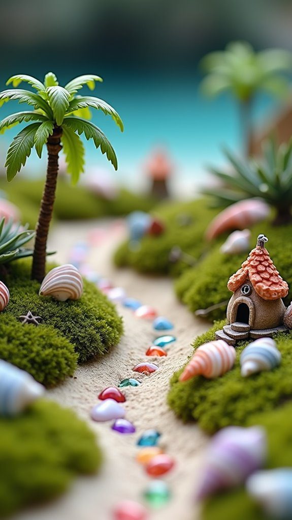 seashell beach fairy garden