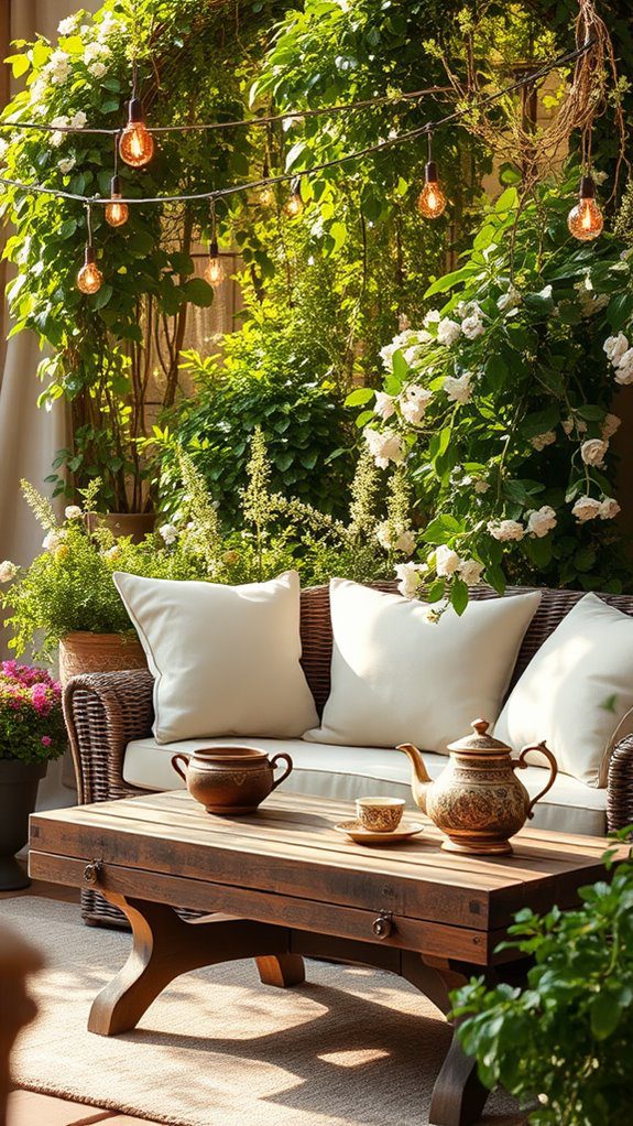 serene outdoor relaxation space