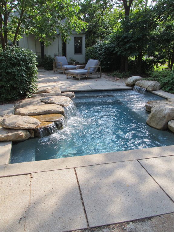 serene water feature retreat