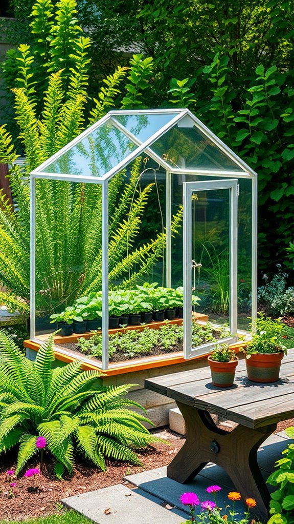 set up small greenhouse
