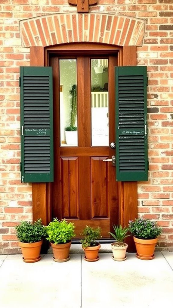 shuttered door design idea