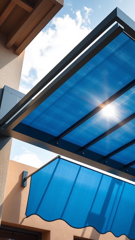 sleek contemporary outdoor shade