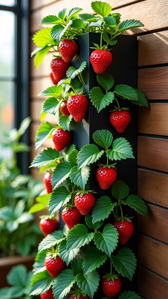 strawberry themed architectural structure