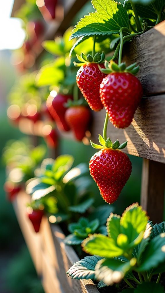 strawberry themed architectural structure