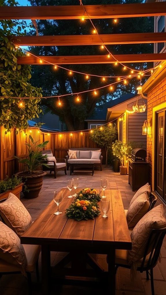 string lights create ambiance