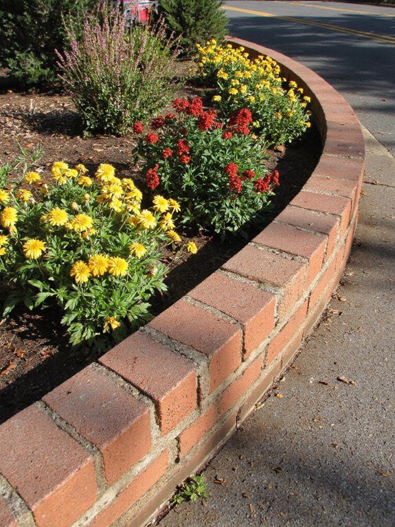 stylish durable brick edging