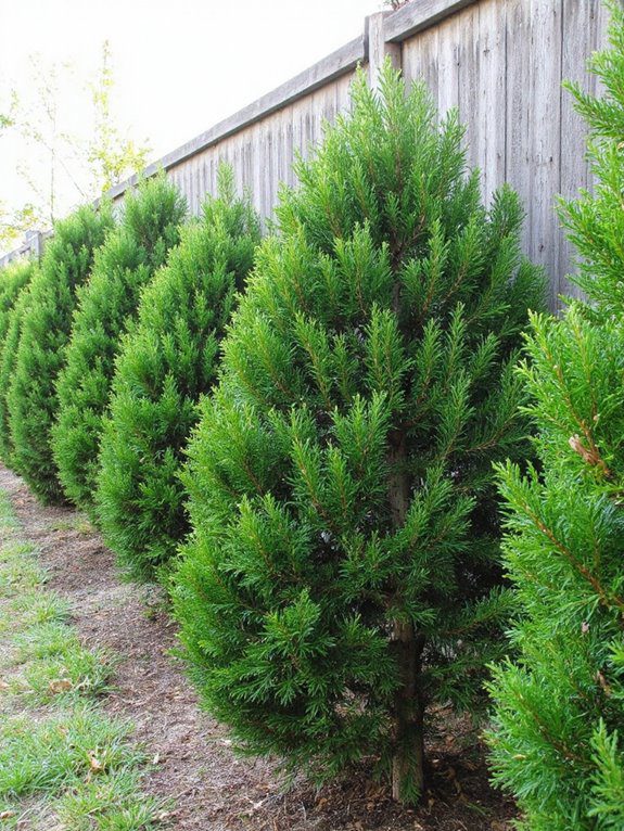 tall narrow privacy hedge