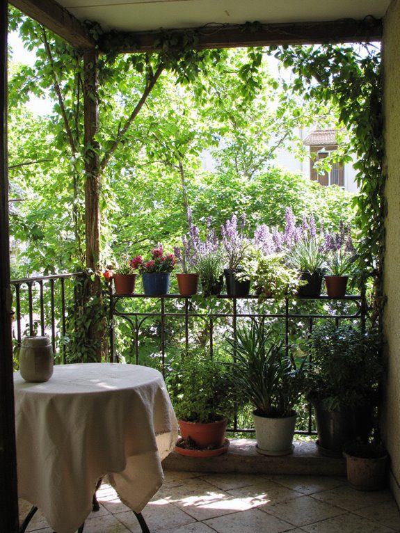 themed balcony garden ideas