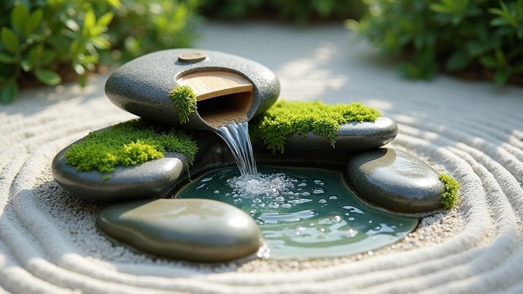 tranquil tabletop water feature