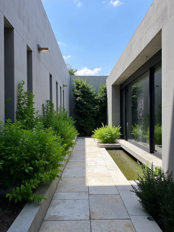transform narrow courtyards invitingly