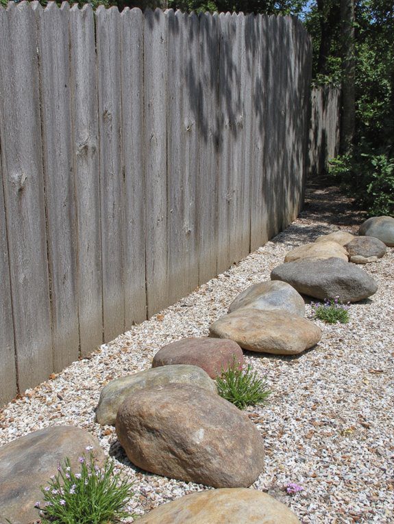transform yard with rocks
