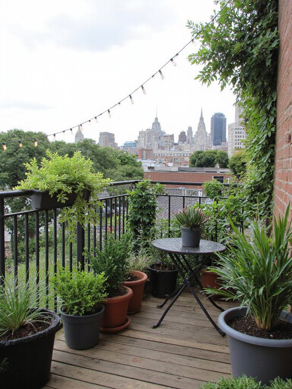 urban balcony garden oasis
