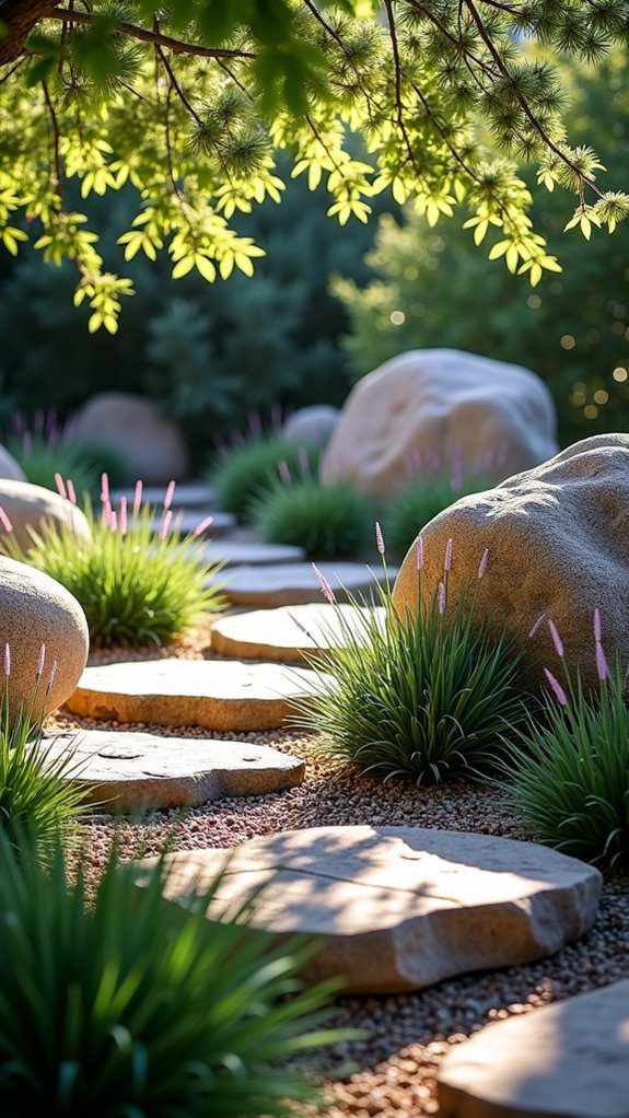 utilize substantial rock formations