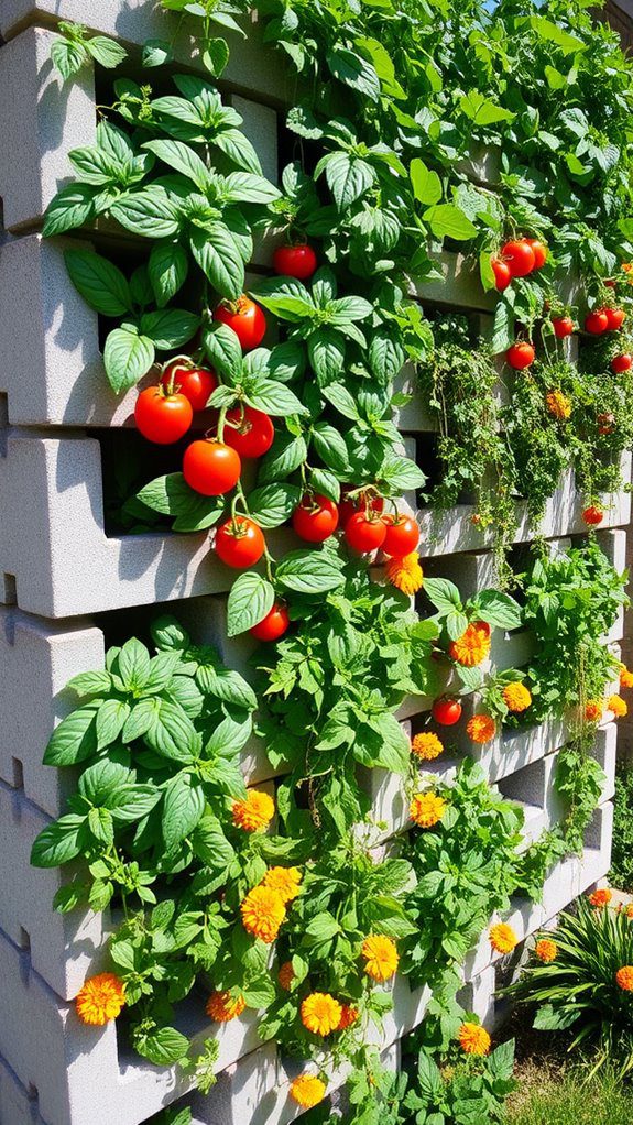 vertical edible plant garden