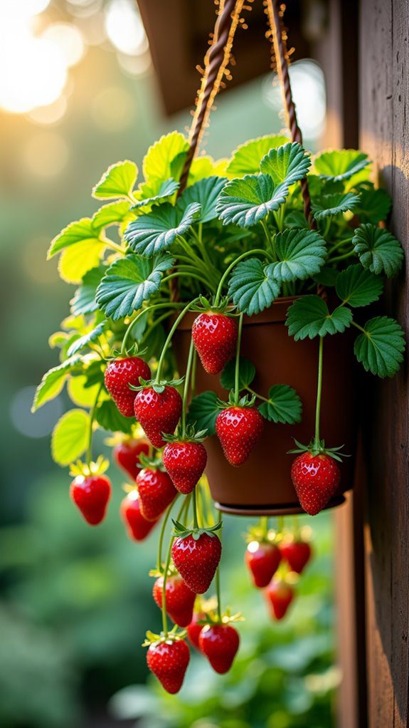 vertical gardening for strawberries