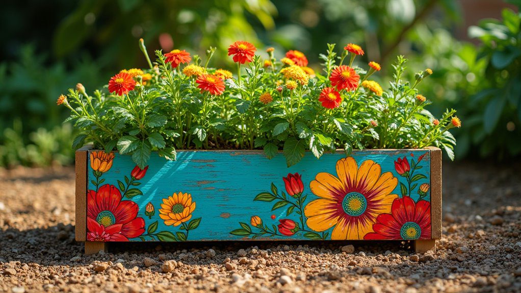 vibrant decorative plant container