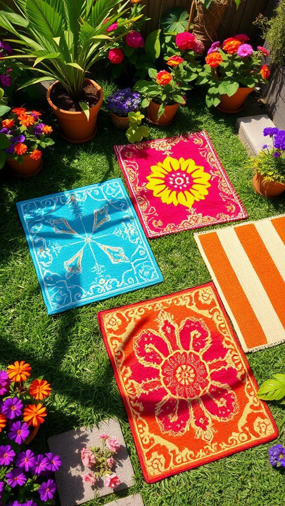 vibrant exterior floor coverings