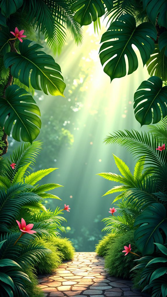 vibrant leafy plant life