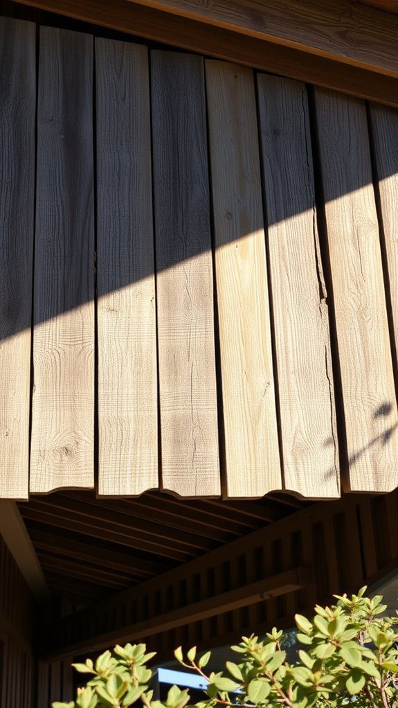 weathered wooden shelter design