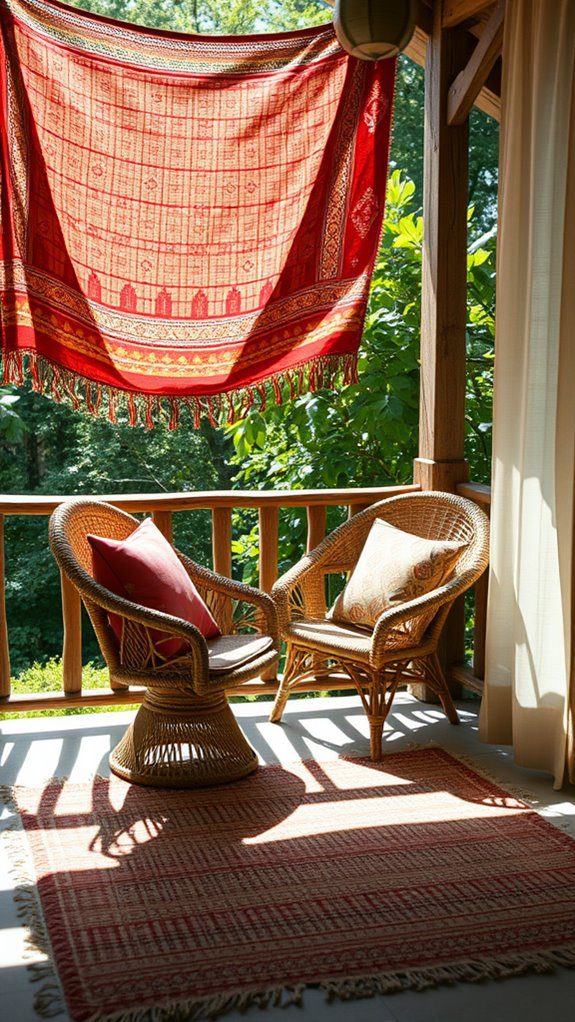 weave fabrics into design