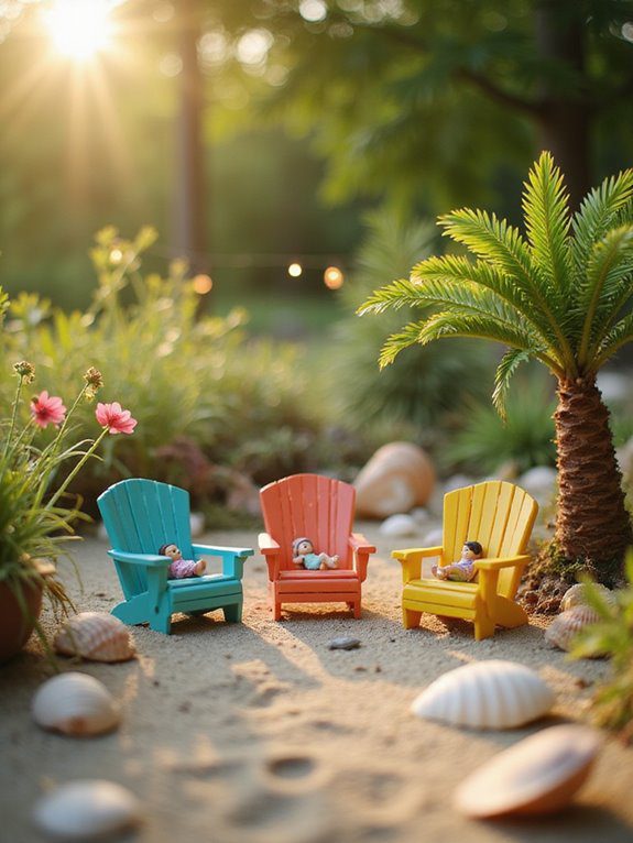 whimsical fairy beach chairs