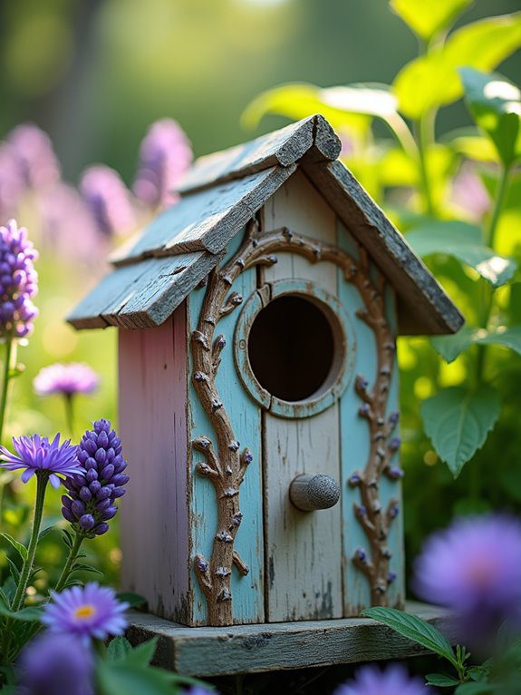 whimsical garden birdhouse delight