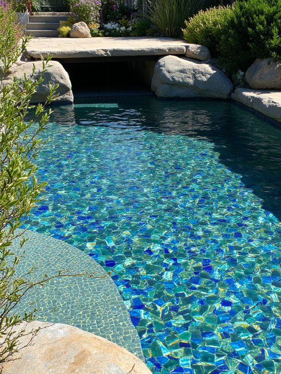 artistic mosaic pond maintenance