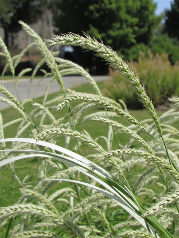 bold striped ornamental grass
