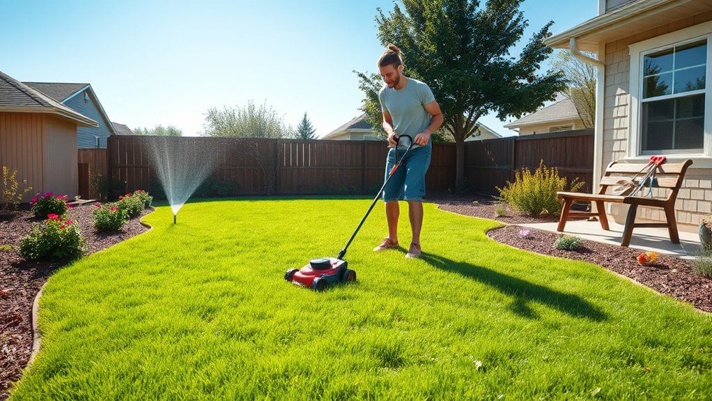 busy homeowners lawn care