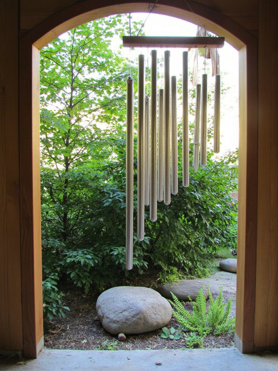 calming frequencies through chimes