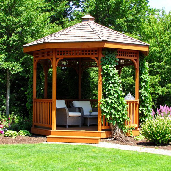 cedar wood gazebo charm