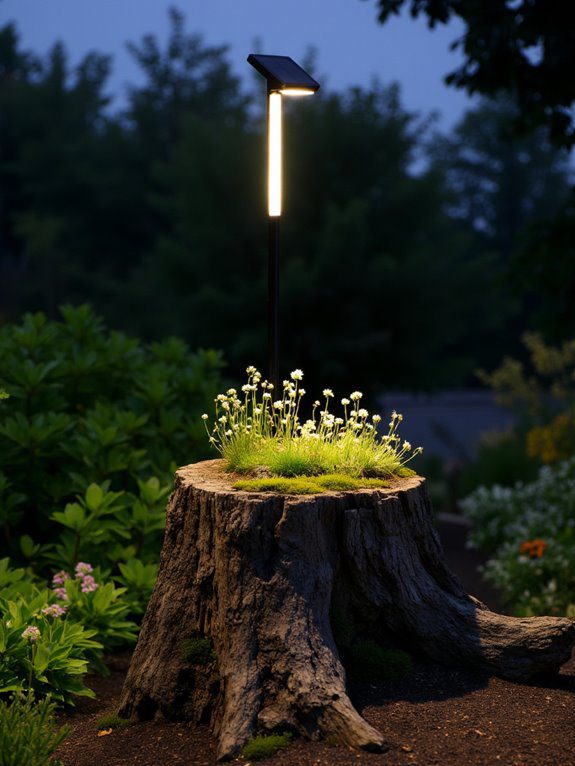 charming solar light stand