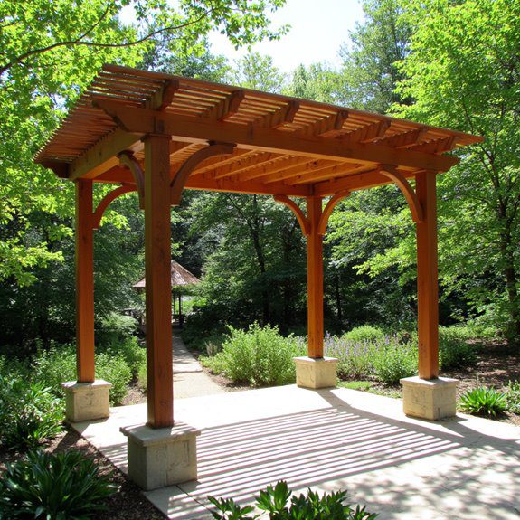 charming wooden pergola design