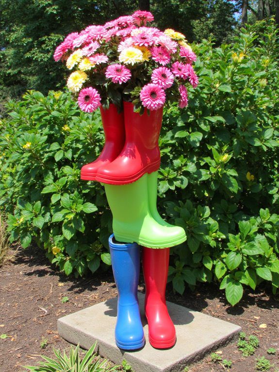 colorful eco friendly flower tower