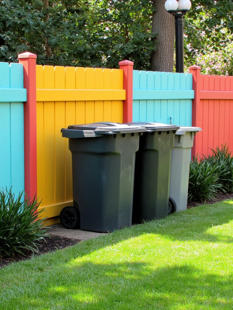 colorful fence panels beautify