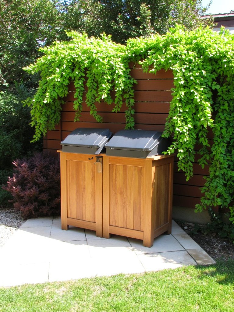 compact stylish trash storage